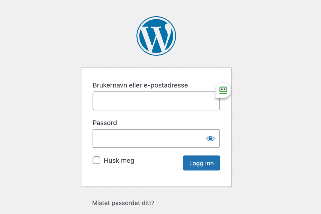 WordPress-standard wp-logindesign.